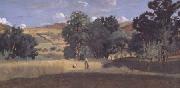 Moisson dans une vallee (mk11), Jean Baptiste Camille  Corot